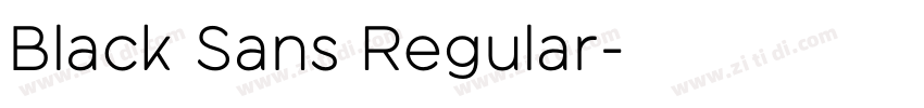 Black Sans Regular字体转换 Black Sans Regular字体转换